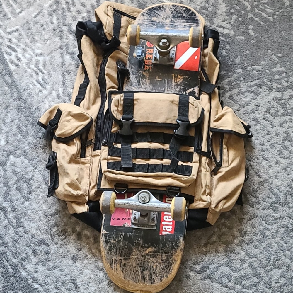 RARE Fallen Professional Canvas Sk8board Backpack